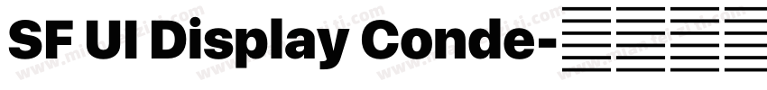 SF UI Display Conde字体转换